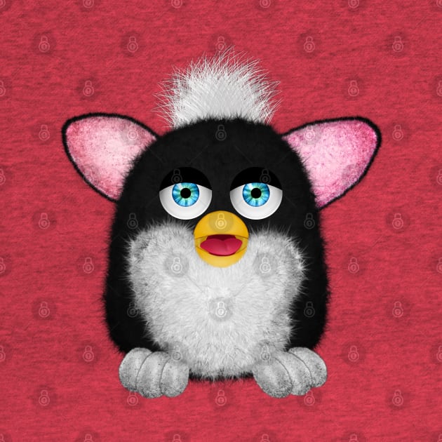 Fluffy Furbie Black/White by Ratherkool